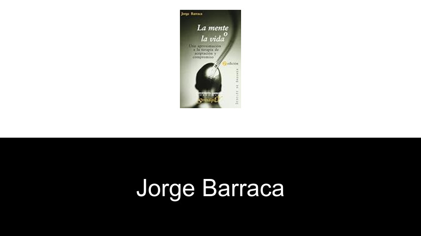 libros de Jorge Barraca