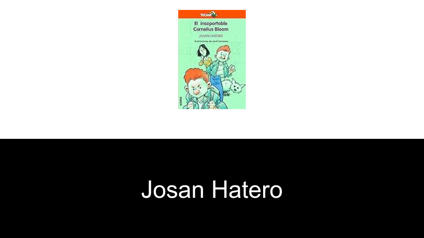 libros de Josan Hatero