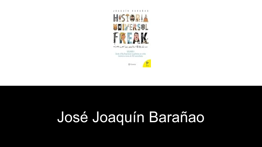 libros de José Joaquín Barañao