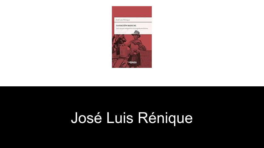 libros de José Luis Rénique