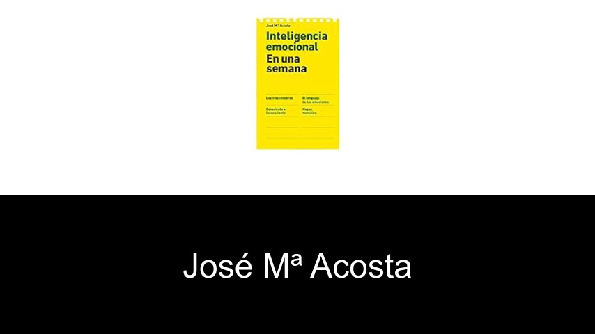 libros de José Mª Acosta