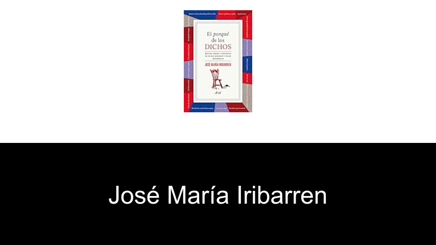 libros de José María Iribarren