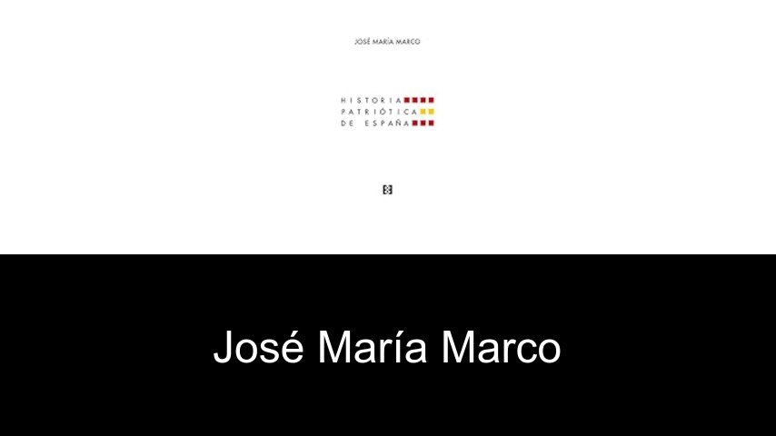 libros de José María Marco