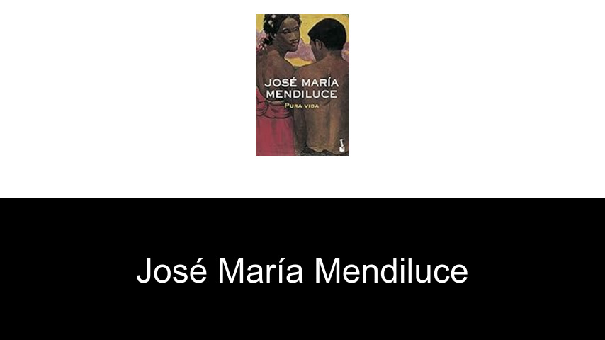 libros de José María Mendiluce