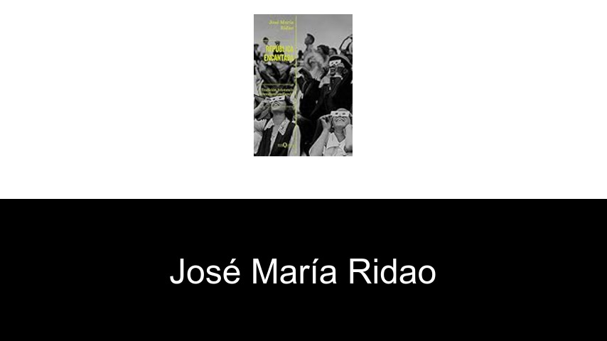 libros de José María Ridao