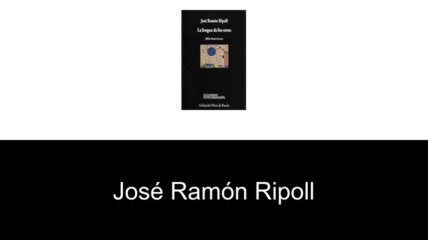 libros de José Ramón Ripoll