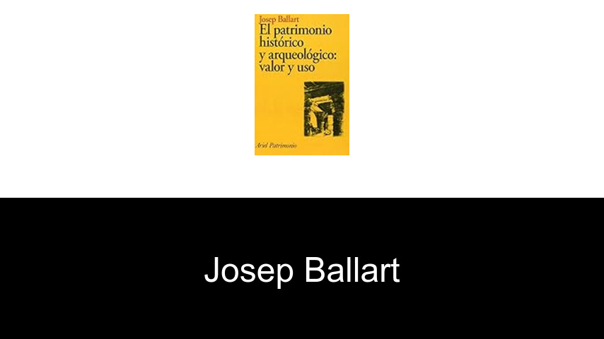 libros de Josep Ballart