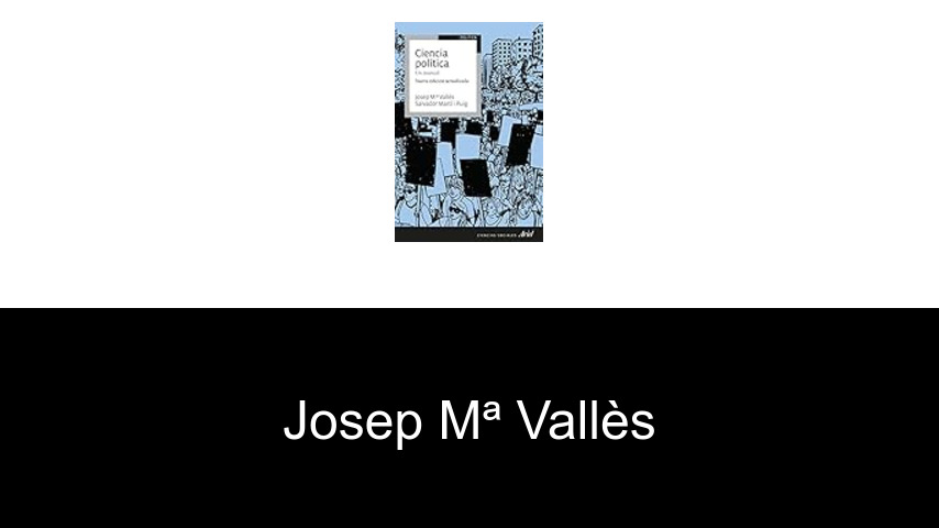 libros de Josep Mª Vallès
