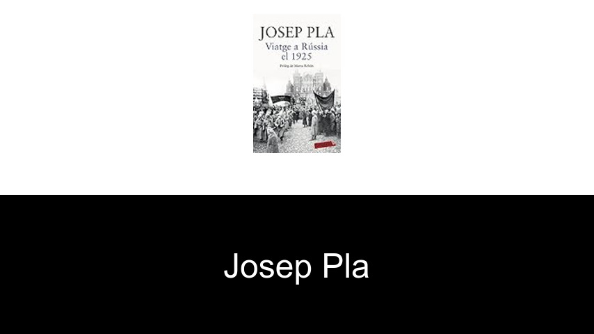 libros de Josep Pla