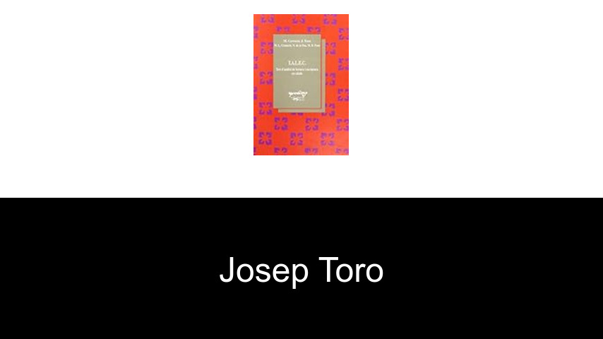 libros de Josep Toro