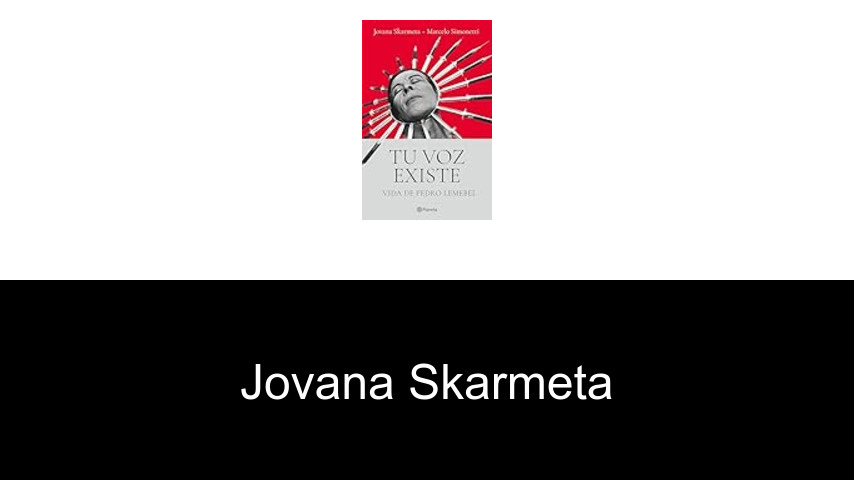 libros de Jovana Skarmeta