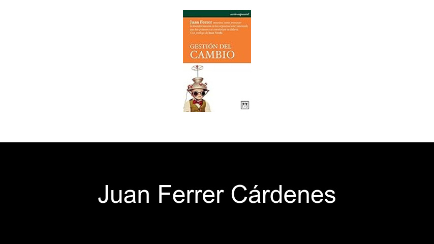 libros de Juan Ferrer Cárdenes