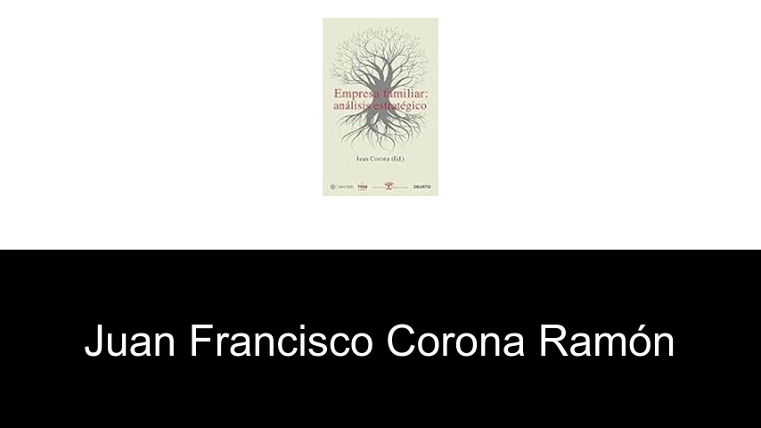 libros de Juan Francisco Corona Ramón