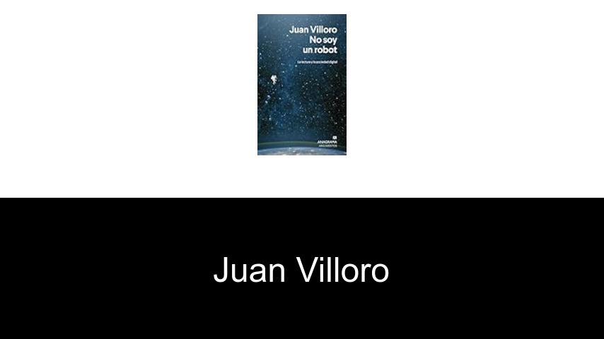 libros de Juan Villoro