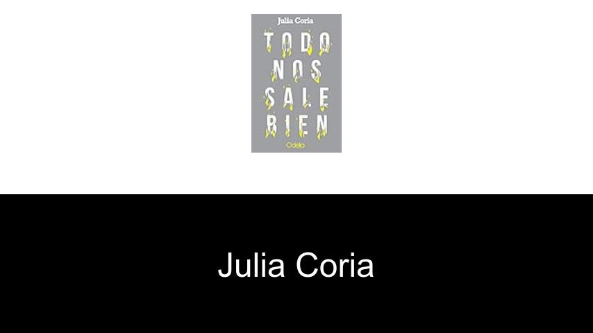 libros de Julia Coria