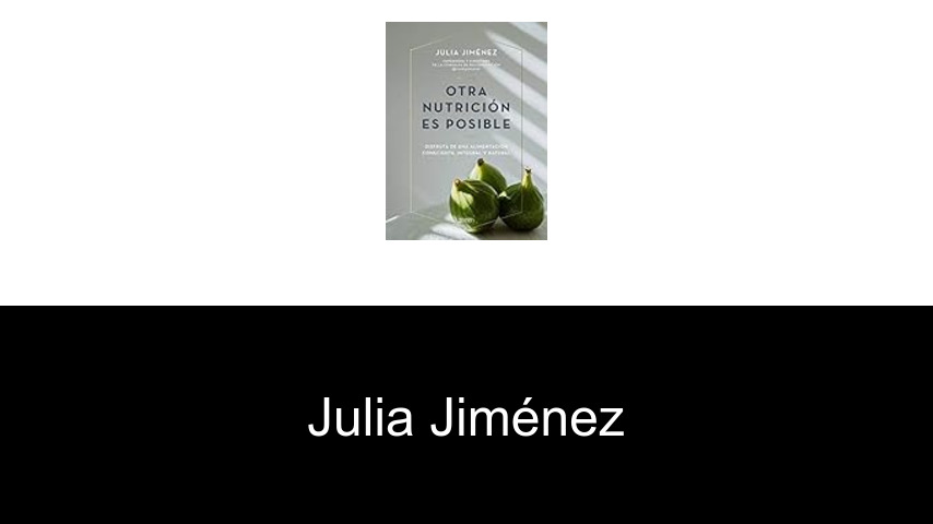 libros de Julia Jiménez