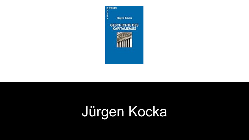 libros de Jürgen Kocka