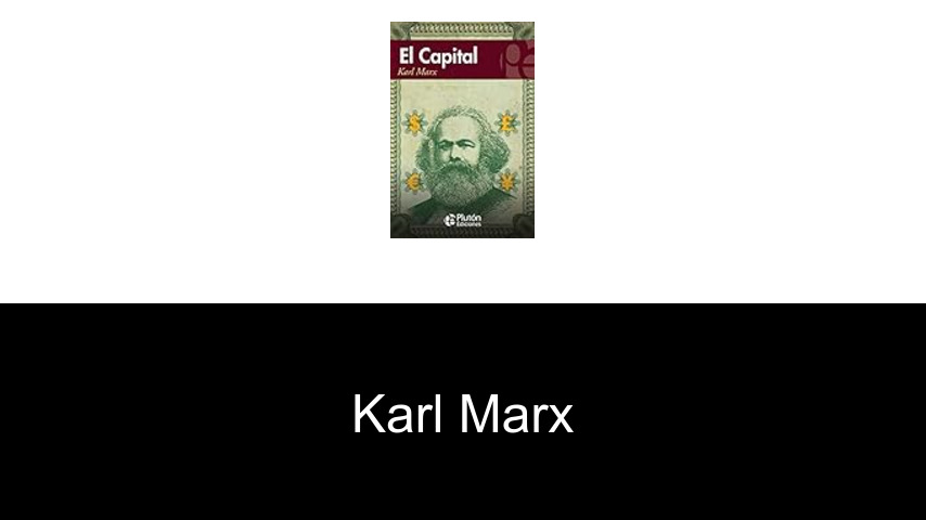 libros de Karl Marx