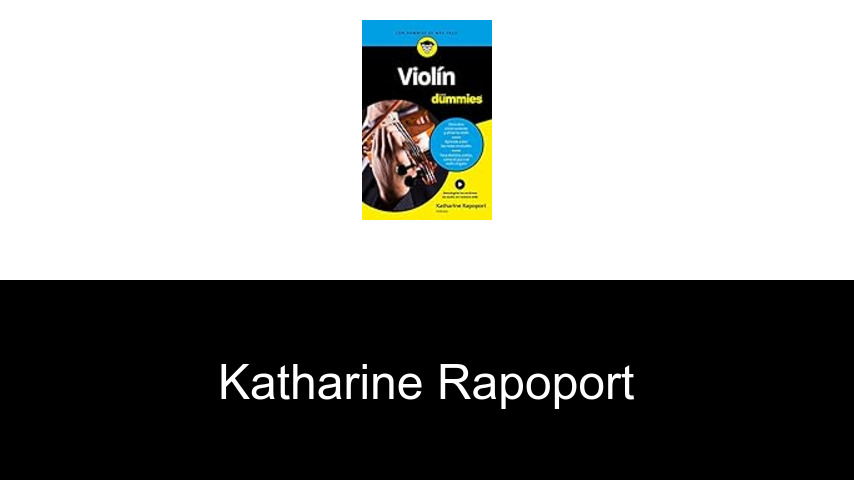 libros de Katharine Rapoport