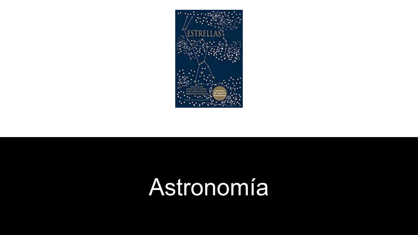 Libros de astronomía