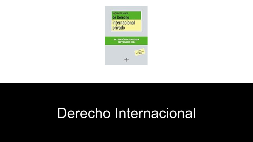Libros de derecho internacional
