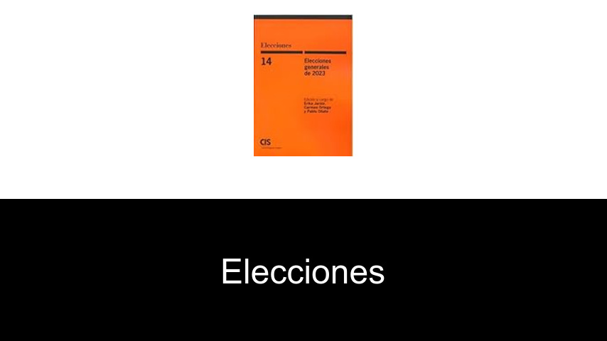 Libros de elecciones