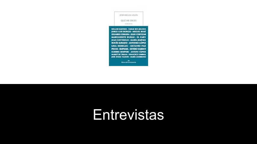 Libros de entrevistas