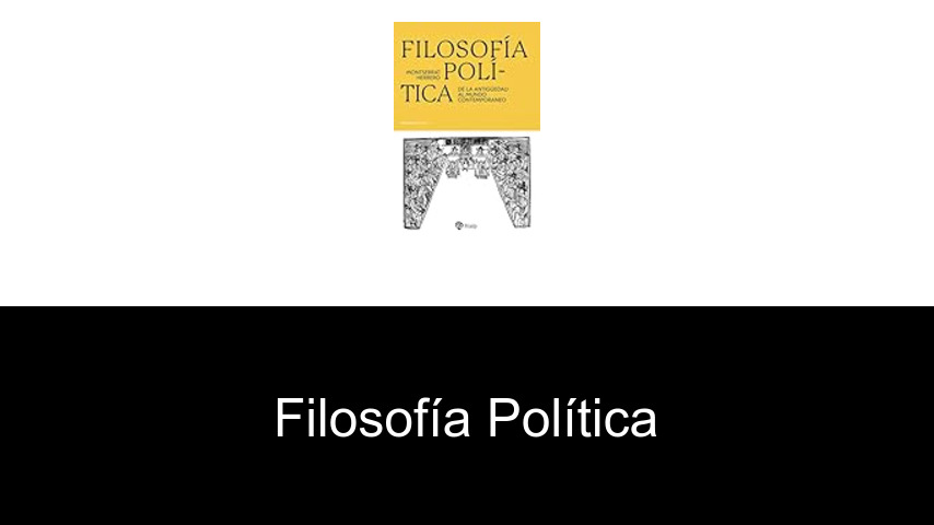 filosofía política