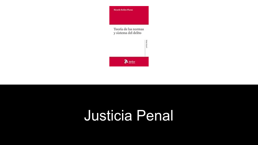 Libros de justicia penal