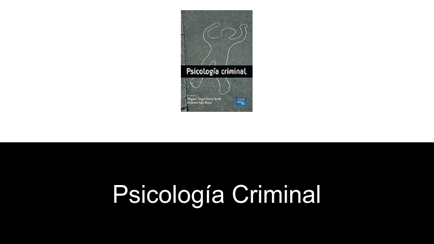 Libros de psicología criminal