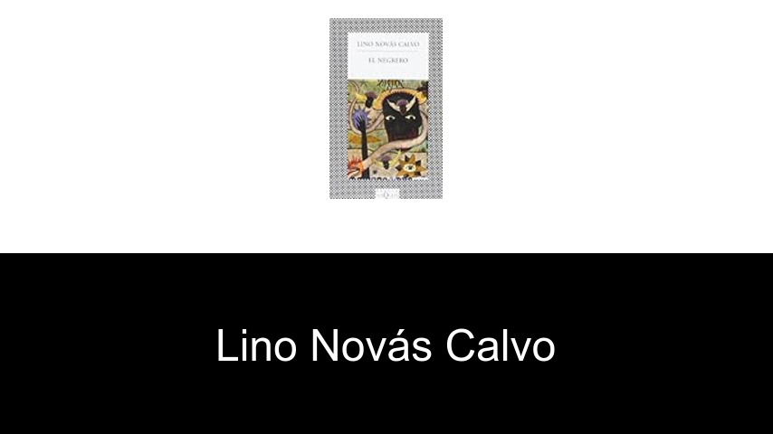 libros de Lino Novás Calvo