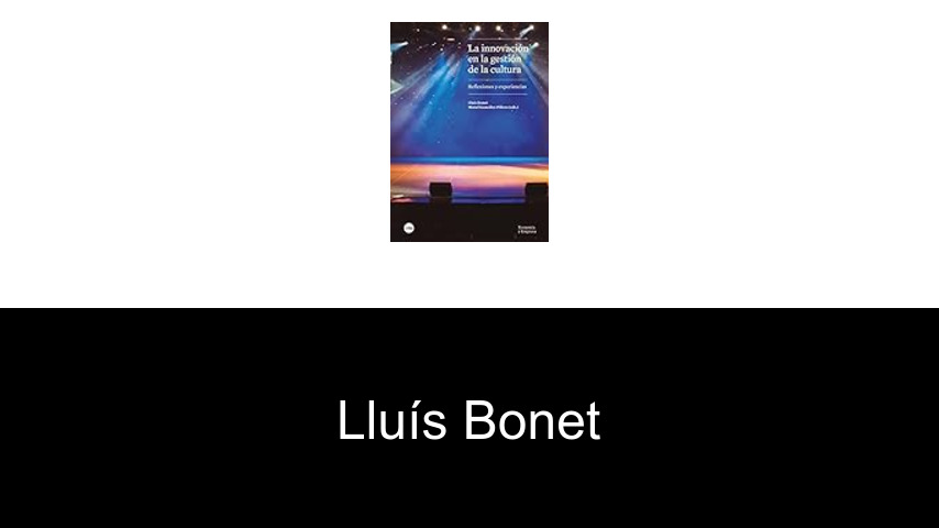 libros de Lluís Bonet