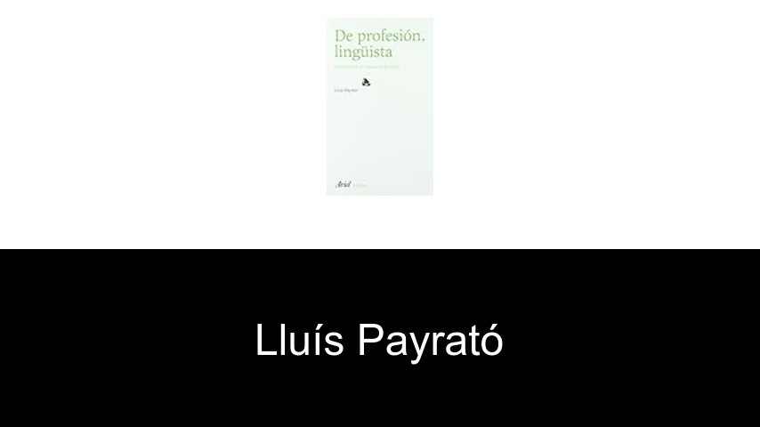 libros de Lluís Payrató