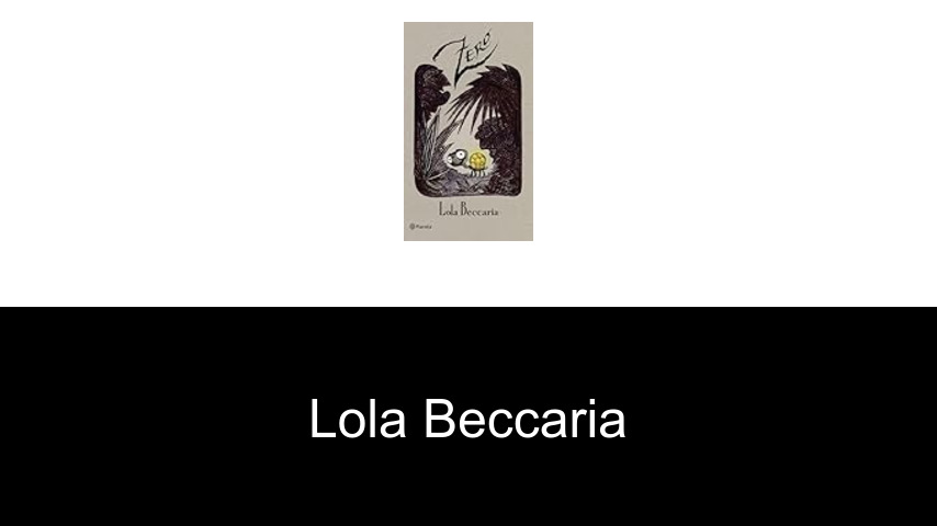 libros de Lola Beccaria