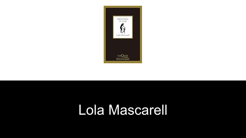 libros de Lola Mascarell