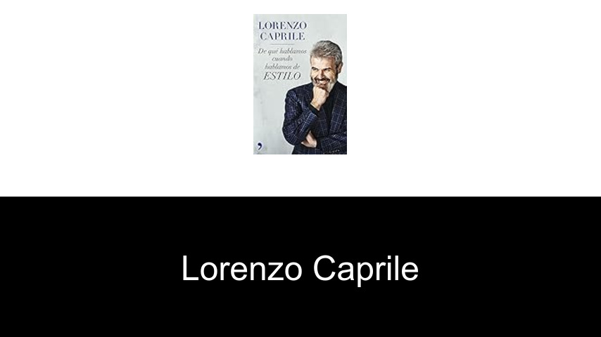 libros de Lorenzo Caprile