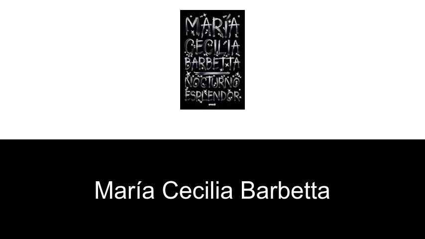 libros de María Cecilia Barbetta