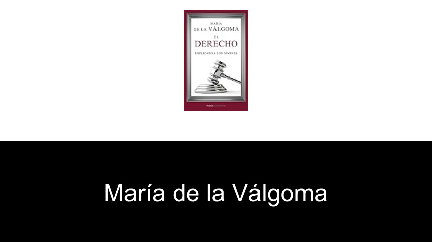 libros de María de la Válgoma