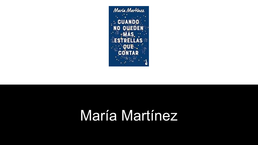 libros de María Martínez