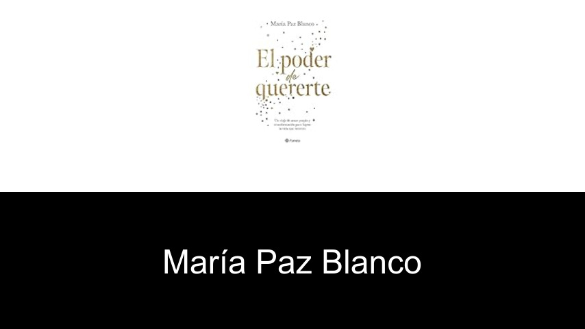 libros de María Paz Blanco