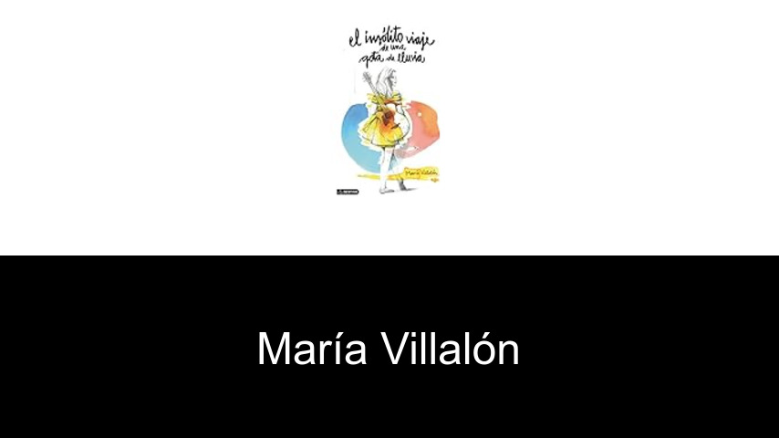 libros de María Villalón