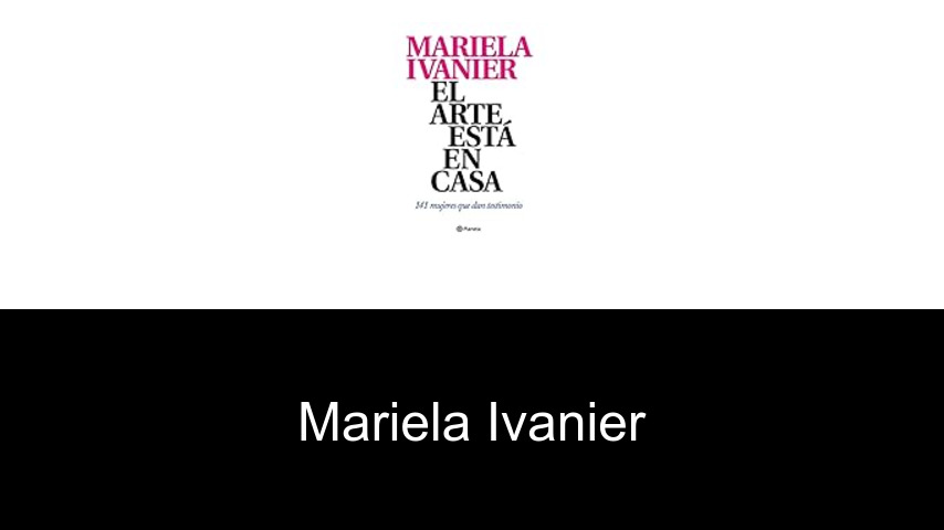 libros de Mariela Ivanier