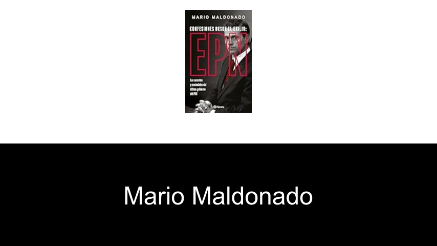 libros de Mario Maldonado