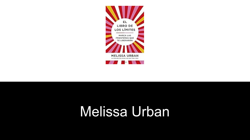 libros de Melissa Urban