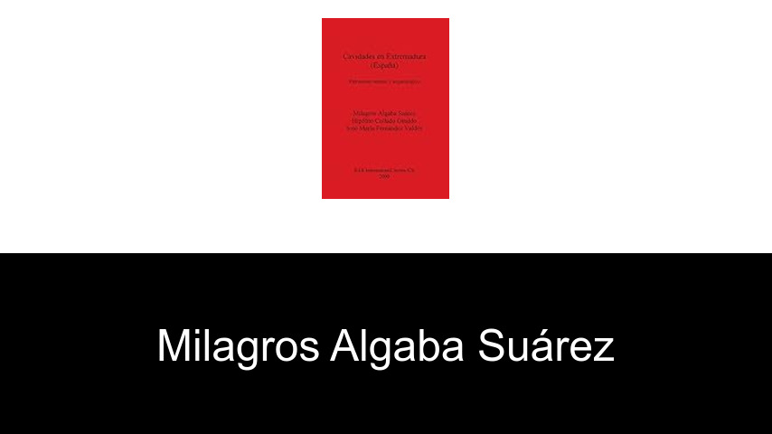 libros de Milagros Algaba Suárez