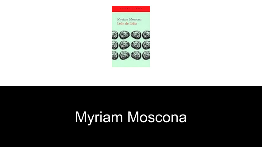 libros de Myriam Moscona