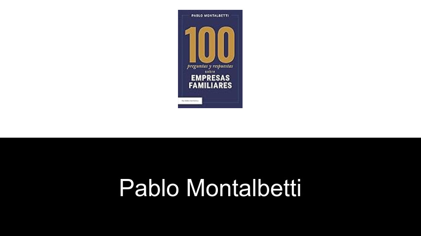 libros de Pablo Montalbetti