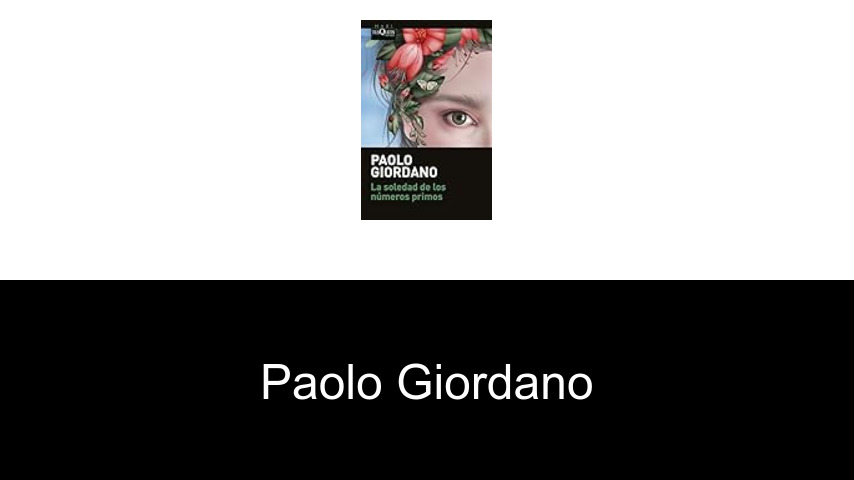 libros de Paolo Giordano