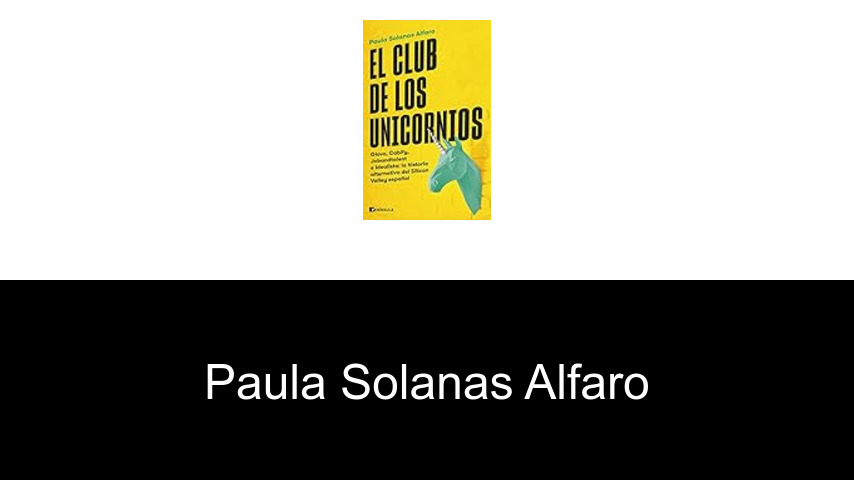 libros de Paula Solanas Alfaro