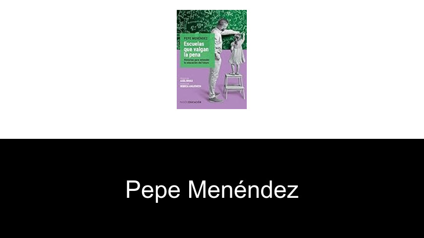 libros de Pepe Menéndez